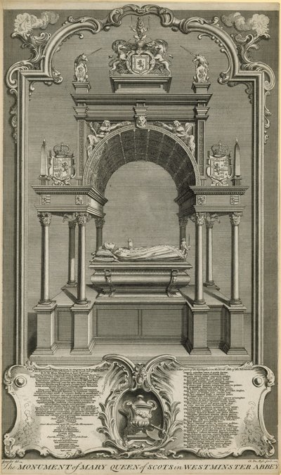 Le monument de Marie Stuart - Hubert Francois Gravelot